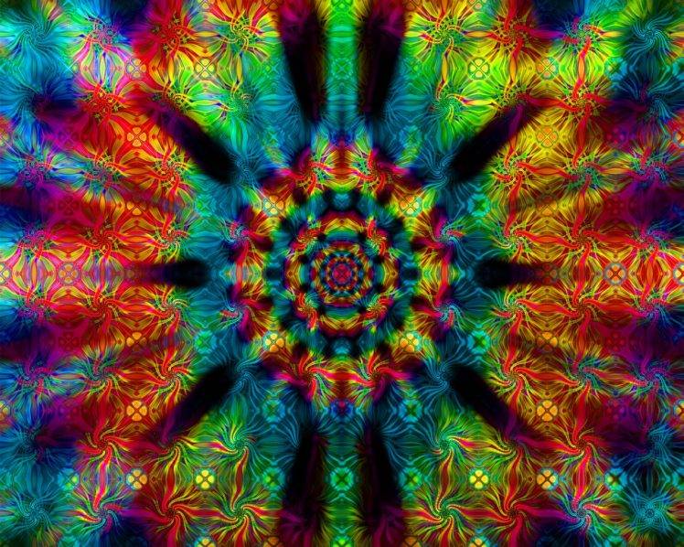 psychedelic, Colorful, Abstract HD Wallpaper Desktop Background