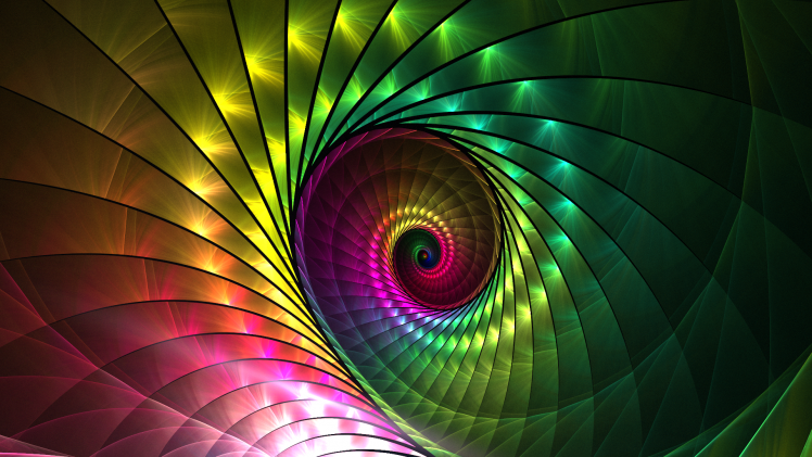 abstract, Spiral, Fractal HD Wallpaper Desktop Background