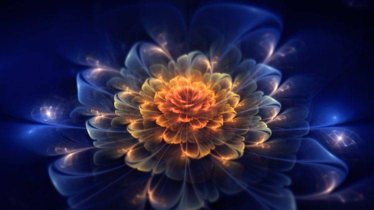 fractal, Abstract, Fractal Flowers HD Wallpaper Desktop Background