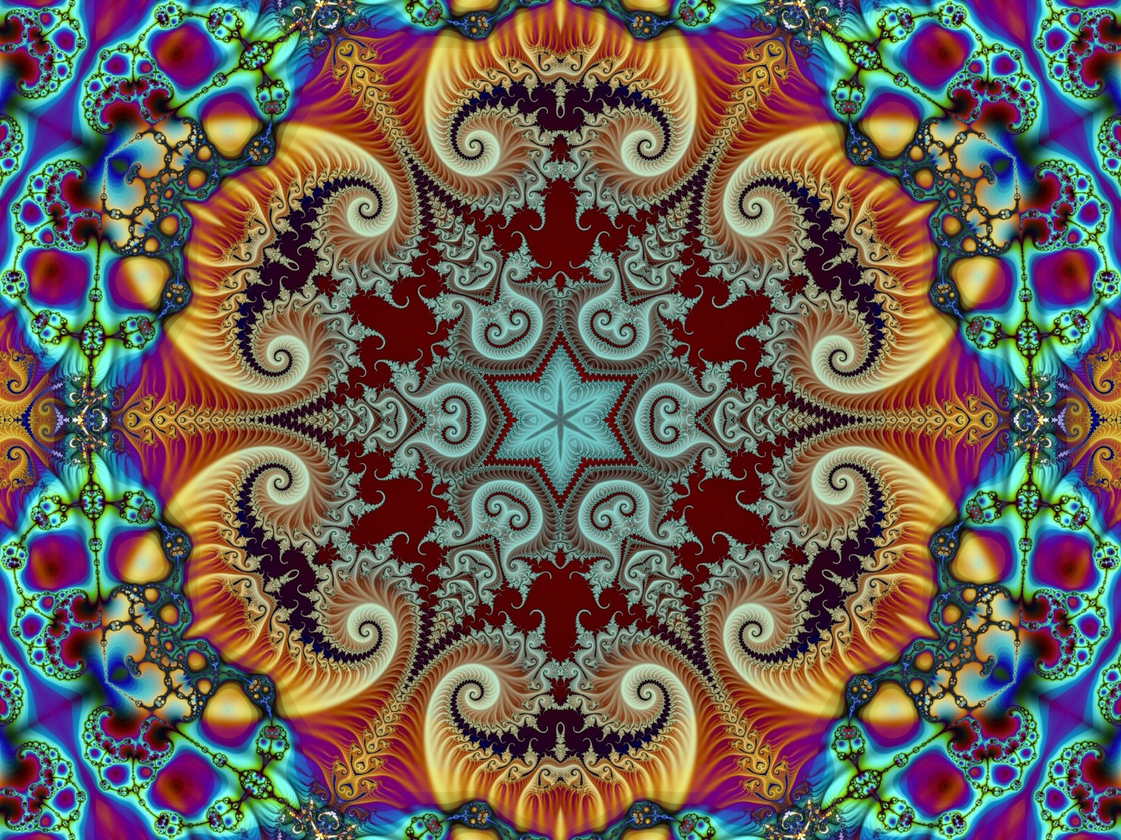 fractal, Abstract, Psychedelic Wallpaper