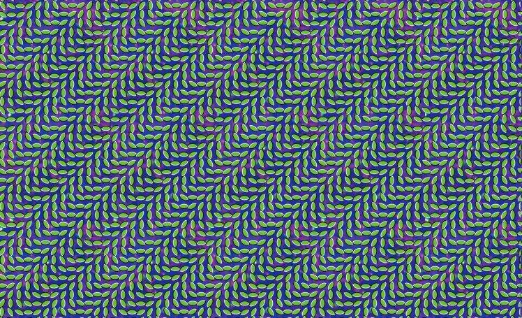 optical Illusion, Pattern, Abstract, Leaves, Animal Collective, Merriweather Post Pavilion HD Wallpaper Desktop Background