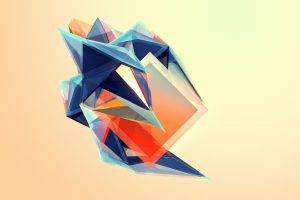Justin Maller, Facets, Simple Background, Abstract