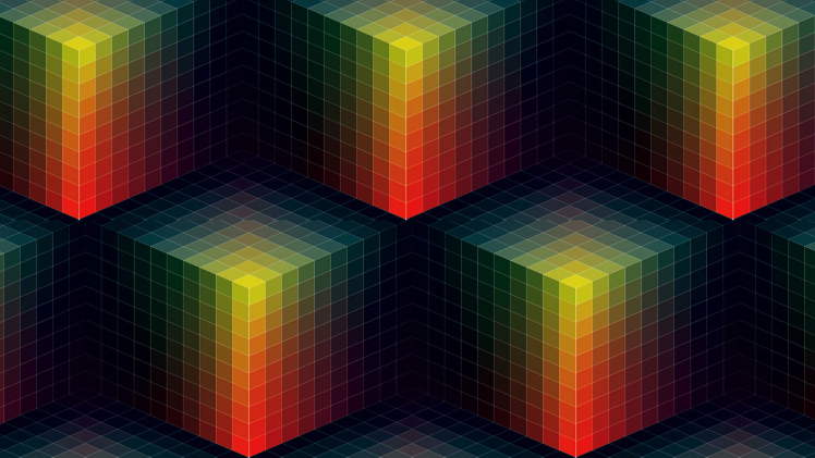 Andy Gilmore, Colorful, Cube, 3D, Abstract HD Wallpaper Desktop Background