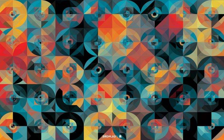 graphic Design, Andy Gilmore, Pattern, Abstract, Circle, Geometry HD Wallpaper Desktop Background