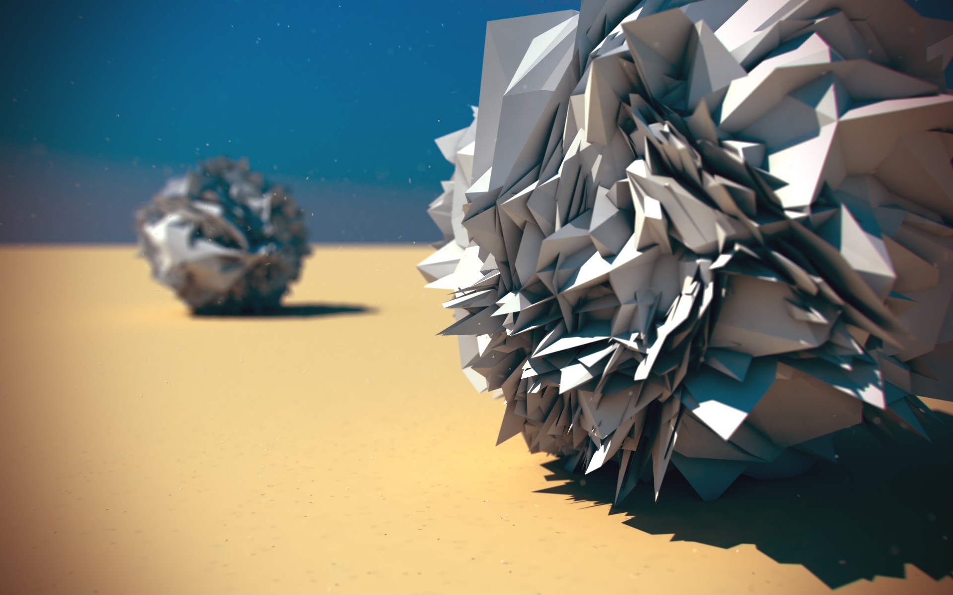 low Poly, Abstract, Digital Art Wallpaper