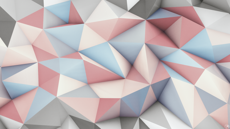 abstract, 3D, Geometry, Low Poly, Digital Art, Artwork, Bright Wallpapers  HD / Desktop and Mobile Backgrounds