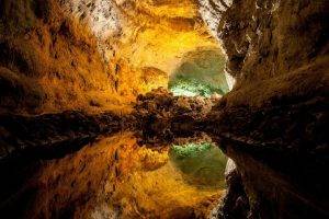 cave, Water, Nature
