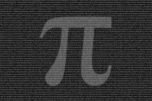 pi, Numbers, Typography