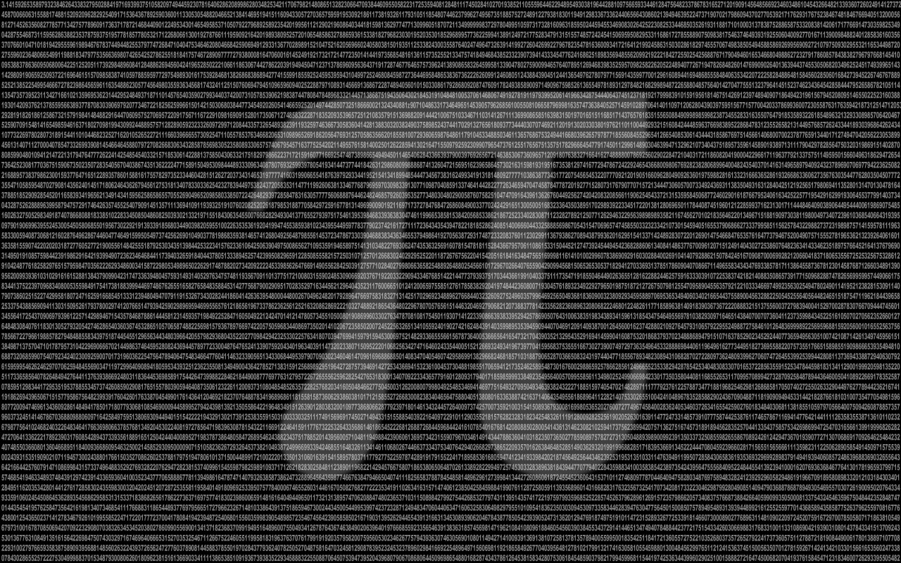 pi, Numbers, Typography Wallpaper