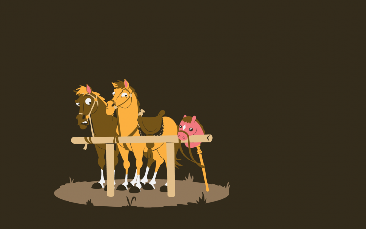 humor, Minimalism, Horse HD Wallpaper Desktop Background