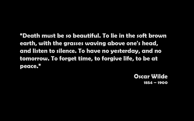 quote, Minimalism, Death, Oscar Wilde HD Wallpaper Desktop Background