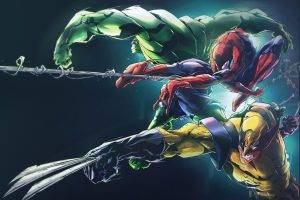 Hulk, Spider Man, Wolverine, Marvel Comics