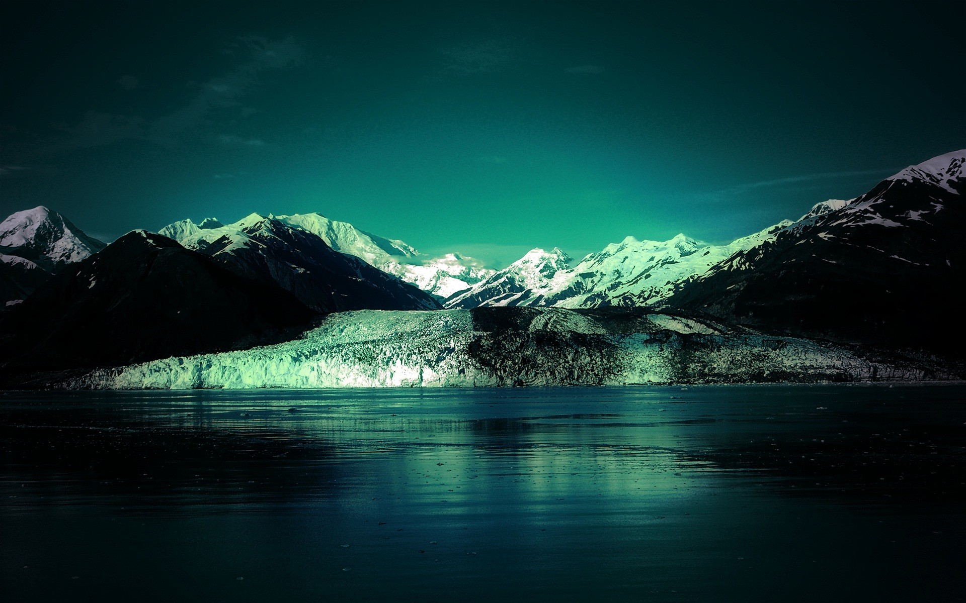 mountain, Snow, Lake Wallpaper