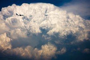 clouds, Sky, Aircraft, Nature