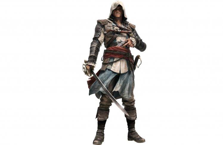 Assassins Creed, White Background, Assassins Creed: Black Flag, Pirates, Video Games HD Wallpaper Desktop Background