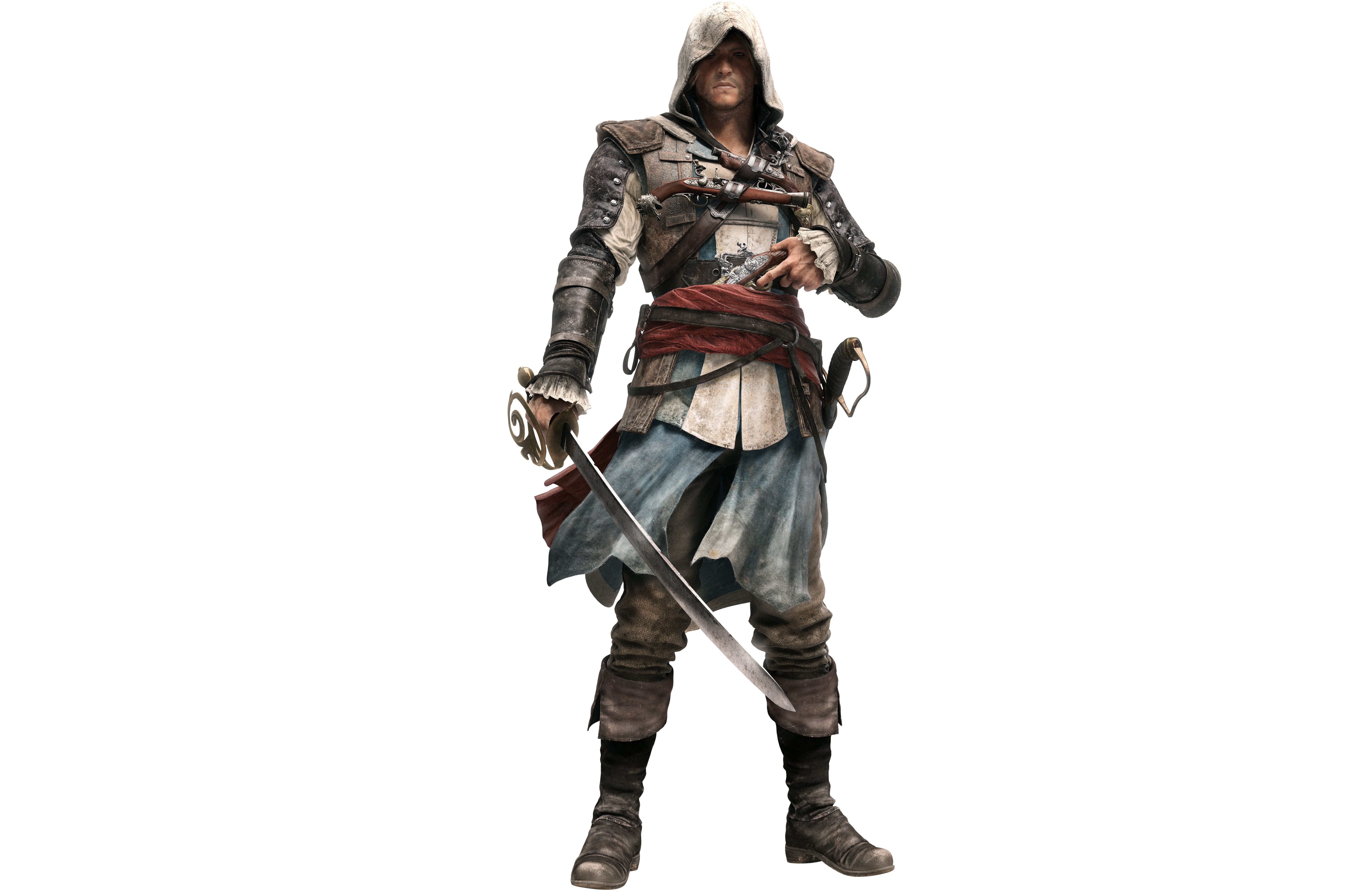 Assassins Creed, White Background, Assassins Creed: Black Flag, Pirates, Video Games Wallpaper