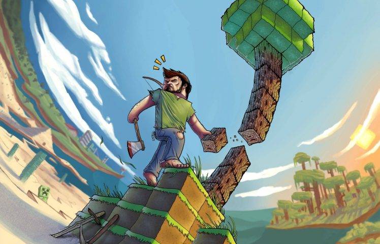 Minecraft, Artwork, Video Games HD Wallpaper Desktop Background
