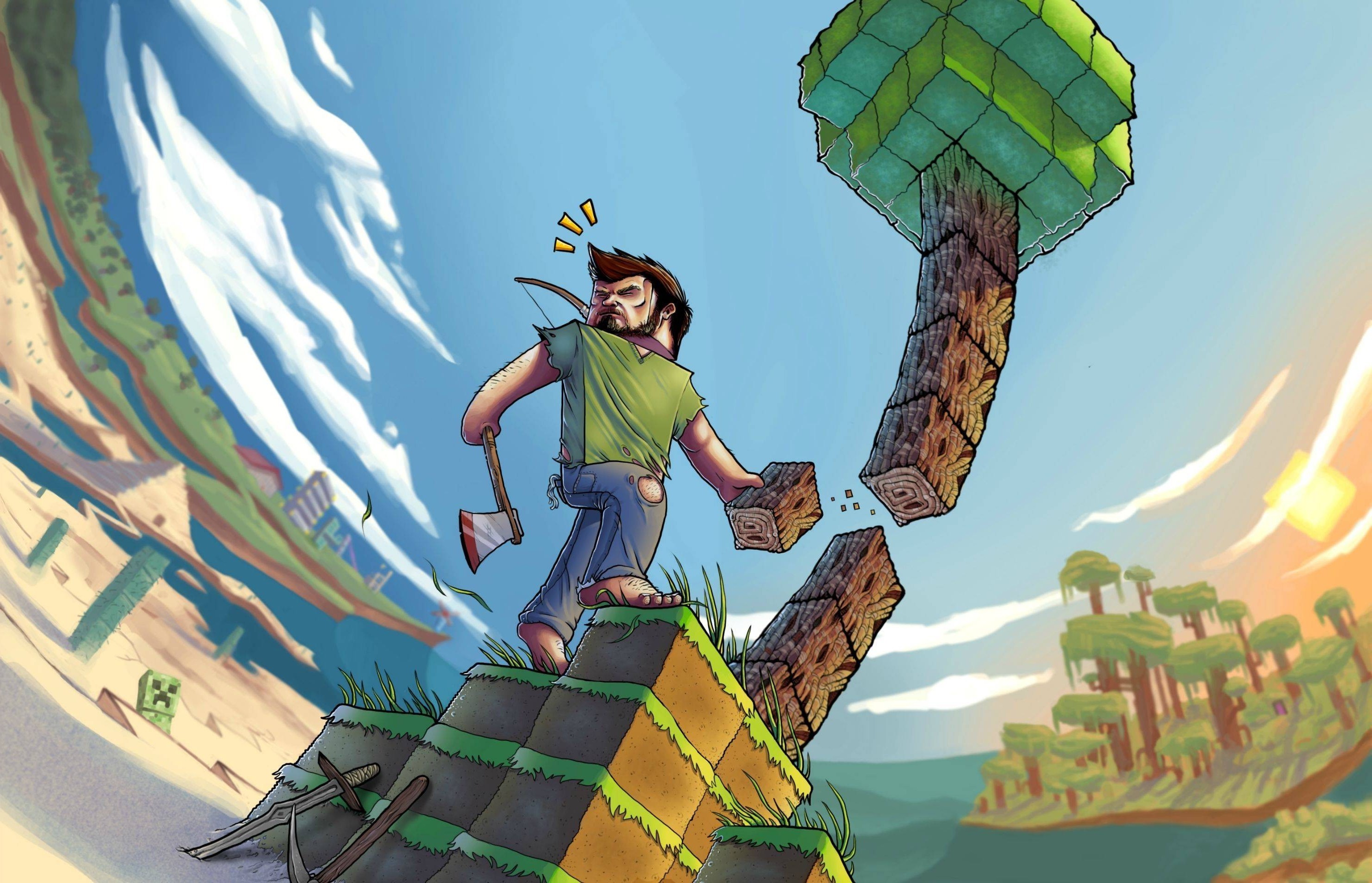Minecraft, Artwork, Video Games Wallpaper
