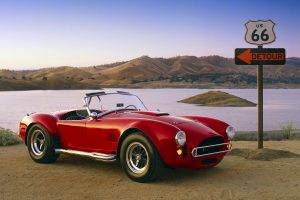 USA, Road, Route 66, Old Car, Shelby, Shelby Cobra 427