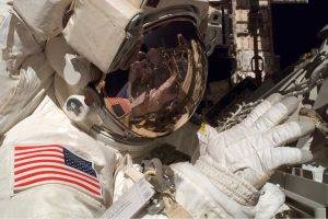 space, Universe, Space Suit, Helmet, American Flag, NASA, Spaceman, Reflection, Earth, Orbits, Space Station