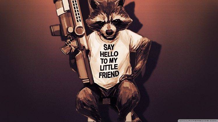 Rocket Raccoon, Guardians Of The Galaxy HD Wallpaper Desktop Background
