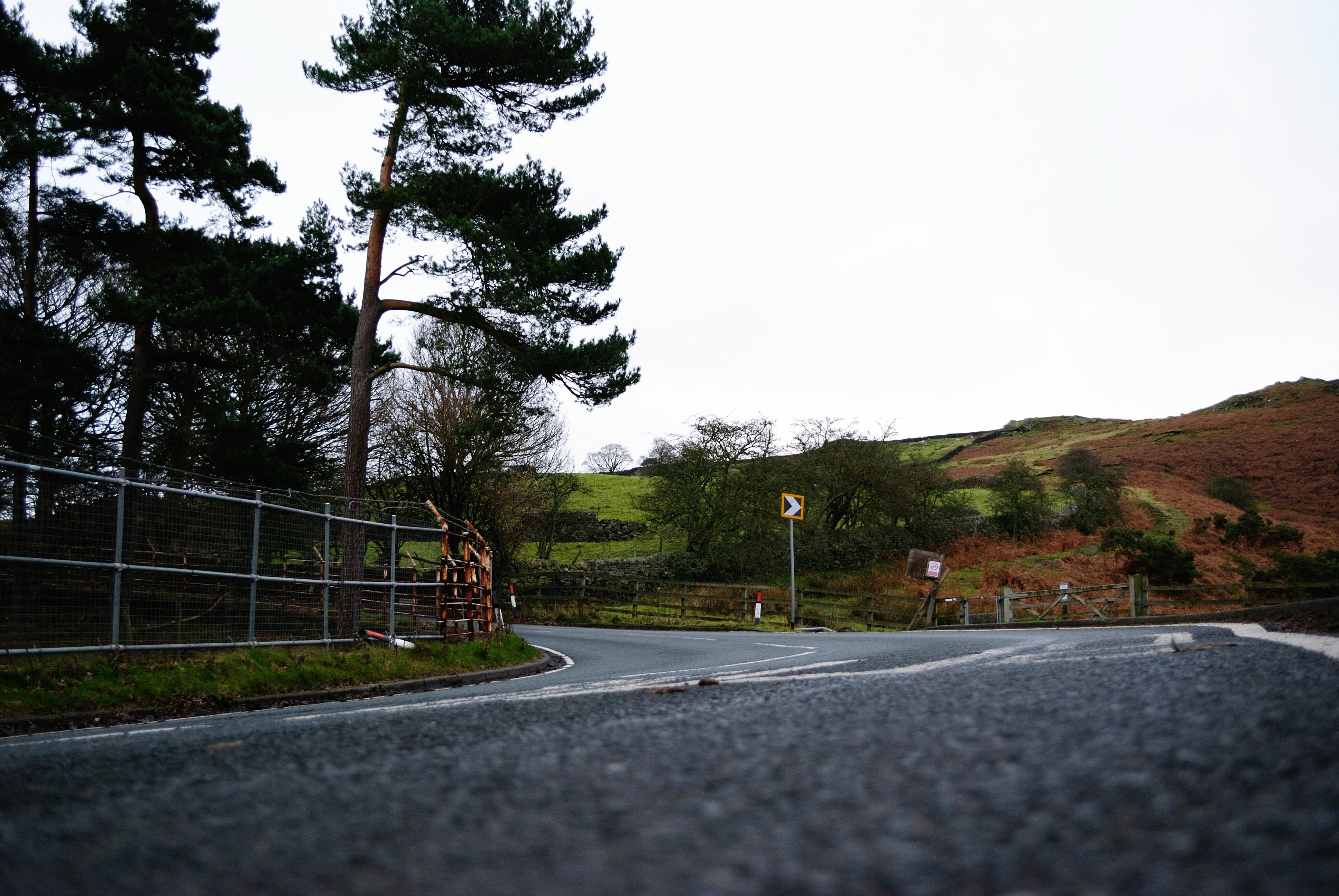 Ilkley, England, Hill, Landscape, Rock, Road, Clouds, Forest, Trees Wallpaper