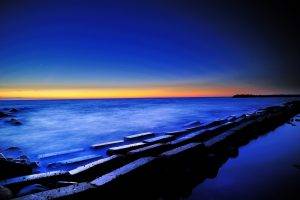 sea, Nature, Blue, Sunset, Water