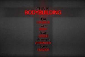 Bodybuilder, Motivational, Red, Minimalism, Quote