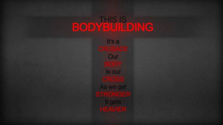 Bodybuilder, Motivational, Red, Minimalism, Quote HD Wallpaper Desktop Background