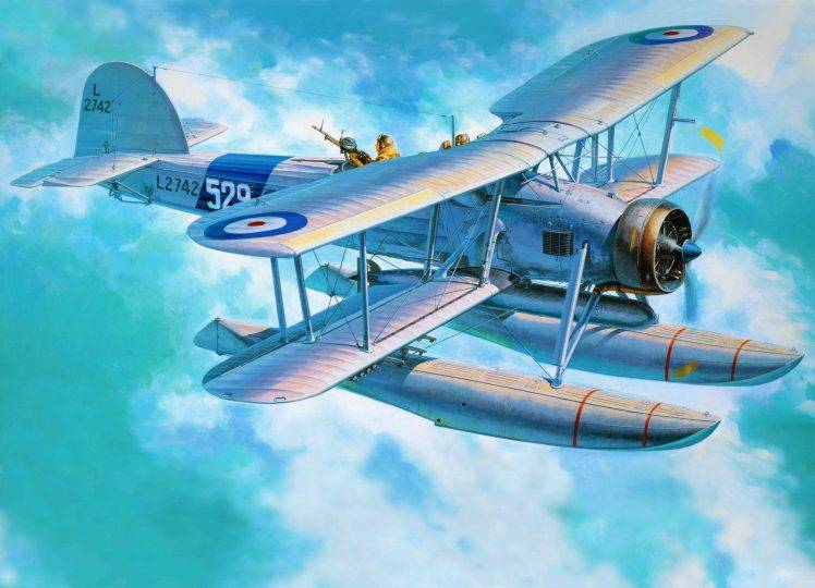 biplane, World War II, Airplane, Aircraft, War, Torpedo, Military, Military Aircraft, Royal Navy HD Wallpaper Desktop Background