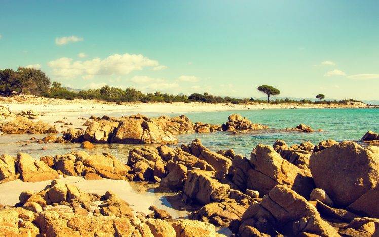 landscape, Nature, Beach, Rock, Coast, Sea HD Wallpaper Desktop Background