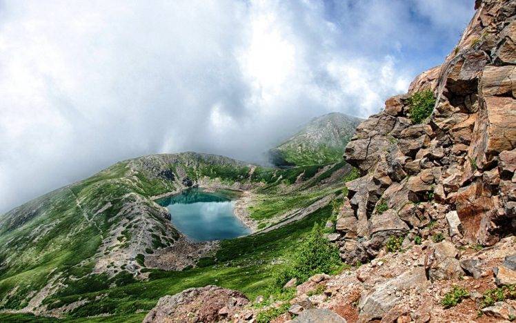 nature, Landscape, Lake, Mountain, Clouds HD Wallpaper Desktop Background