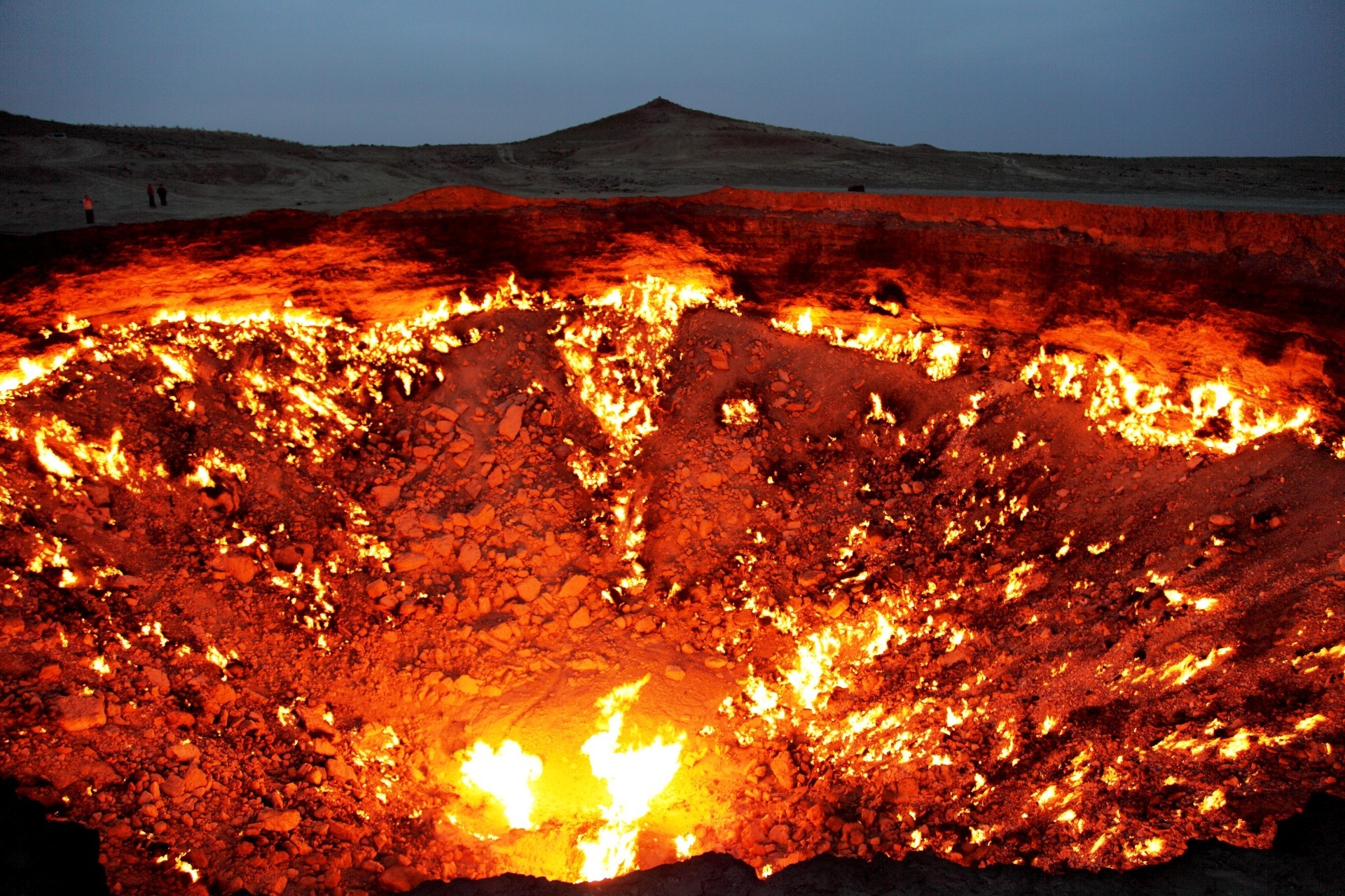 nature, Landscape, Door To Hell, Turkmenistan, Fire Wallpaper