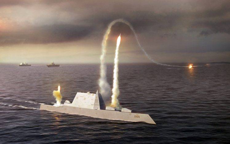 Destroyer, Missiles, Military, Weapon, Sea, Boat, DDX HD Wallpaper Desktop Background