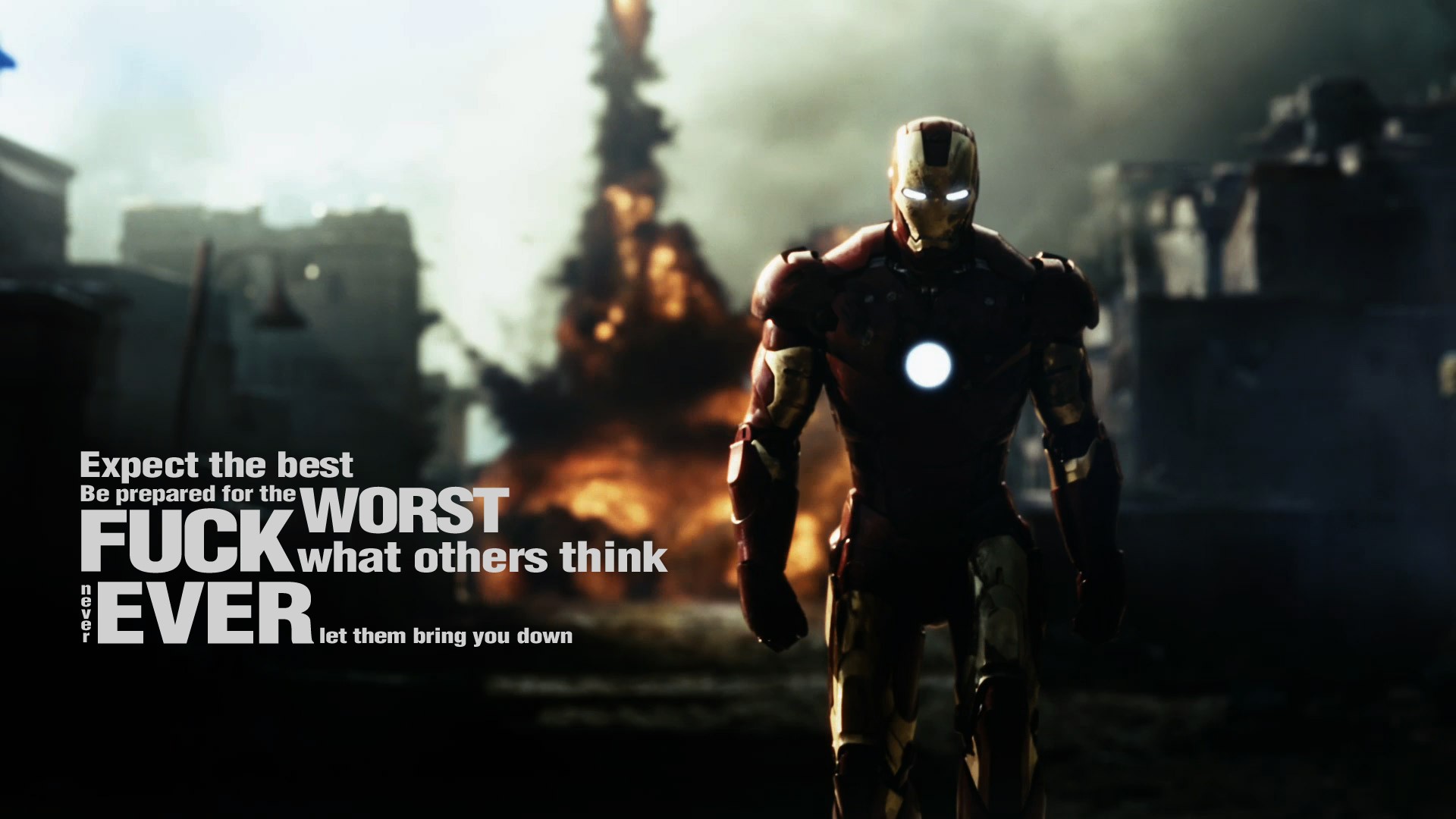 Iron Man, Motivational, Quote Wallpaper