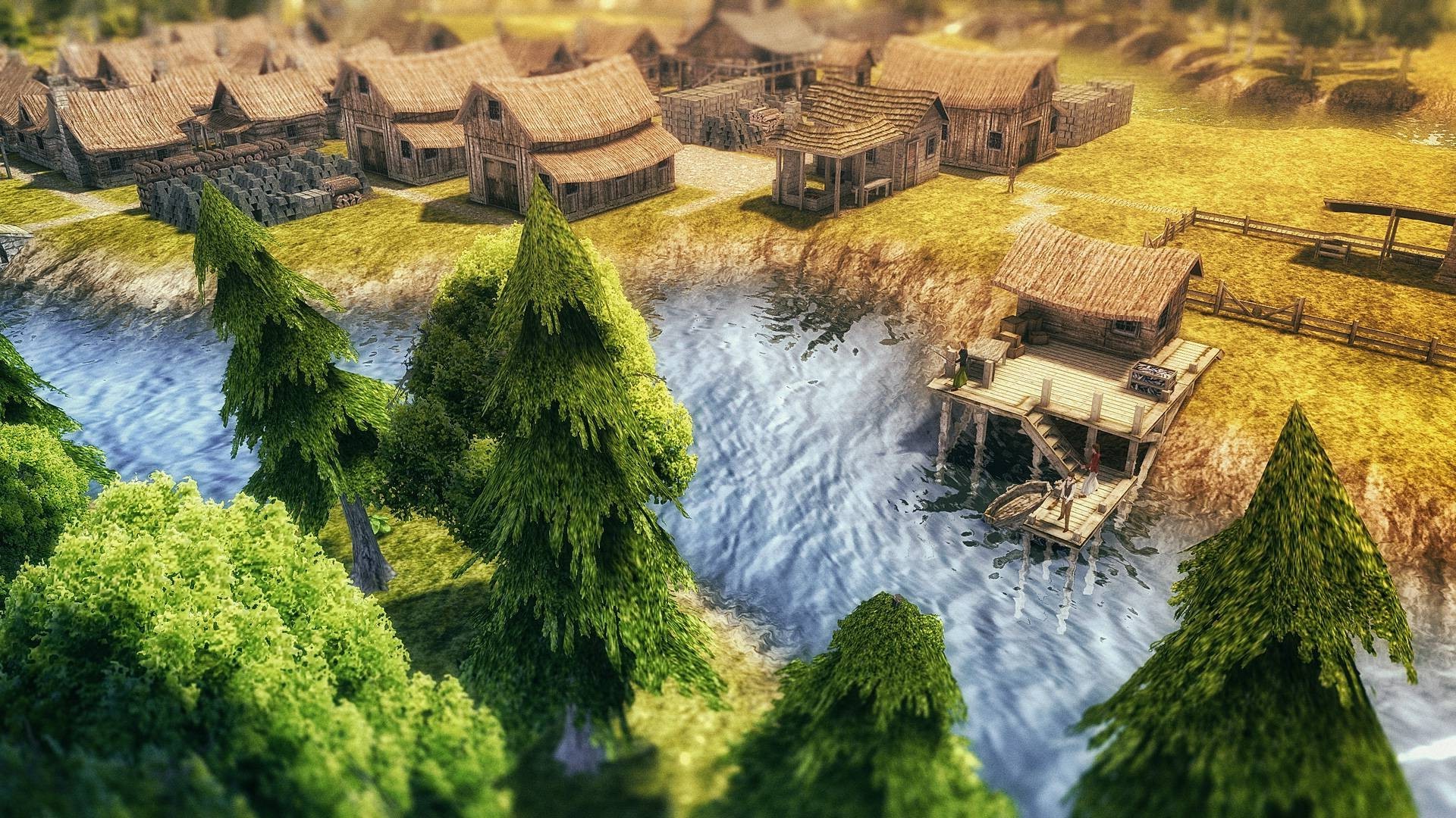 Banished, Video Games, Steam (software), Trees Wallpaper