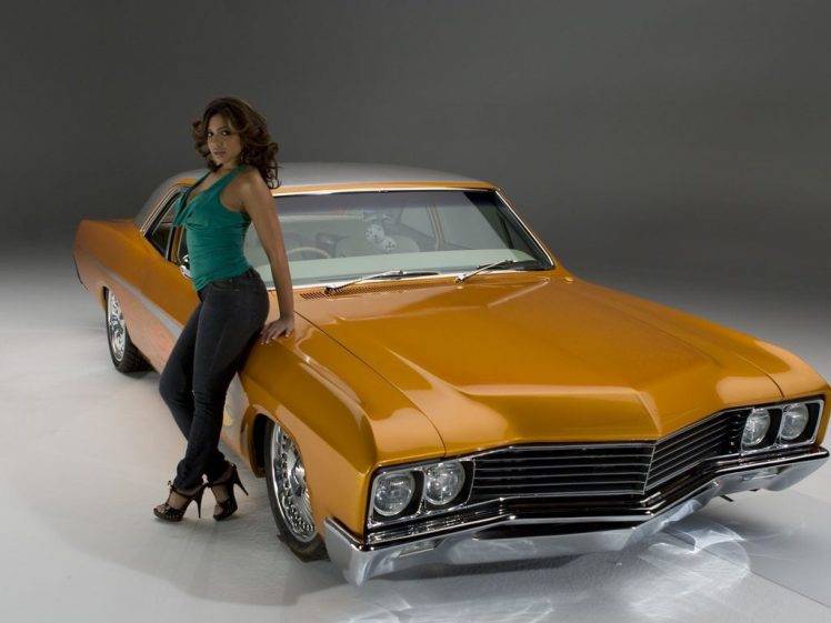 Vida Guerra, Classic Car, Low Ride, Car, Women With Cars HD Wallpaper Desktop Background