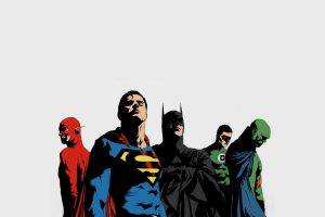 DC Comics, Justice League, The Flash, Superman, Martian Manhunter, Green Lantern, Batman