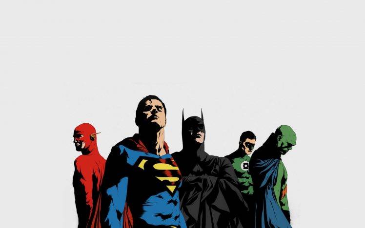 DC Comics, Justice League, The Flash, Superman, Martian Manhunter, Green Lantern, Batman HD Wallpaper Desktop Background