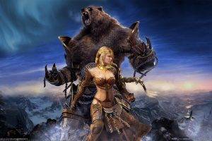 fantasy Art, Digital Art, Bears, Video Games, Guild Wars, Guild Wars: Eye Of The North