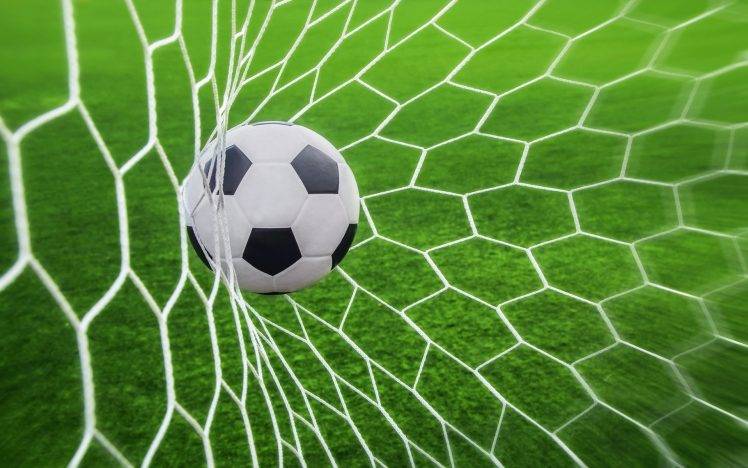 sports, Sport, Soccer, Soccer Pitches, Ball, Nets, Depth Of Field, Goal HD Wallpaper Desktop Background