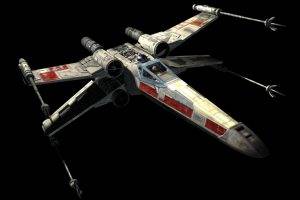 Star Wars, X wing, Space, Movies, Black Background