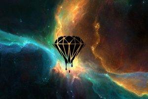 space, TylerCreatesWorlds, Diamonds, Space Art, Nebula