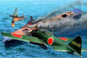 Japan, World War II, Zero, Mitsubishi, Airplane, Military, Military Aircraft, Aircraft, Japanese