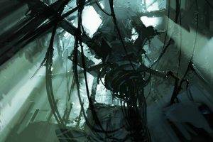 Portal 2, Aperture Laboratories, Concept Art, Video Games, Ruin, Futuristic, Science Fiction, Machine