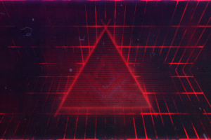 abstract, Triangle, Lines, Red, Geometry, Digital Art