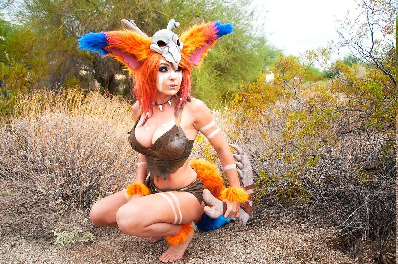 Download hd wallpapers of 17326-Gnar, League Of Legends, Jessica Nigri, Wom...