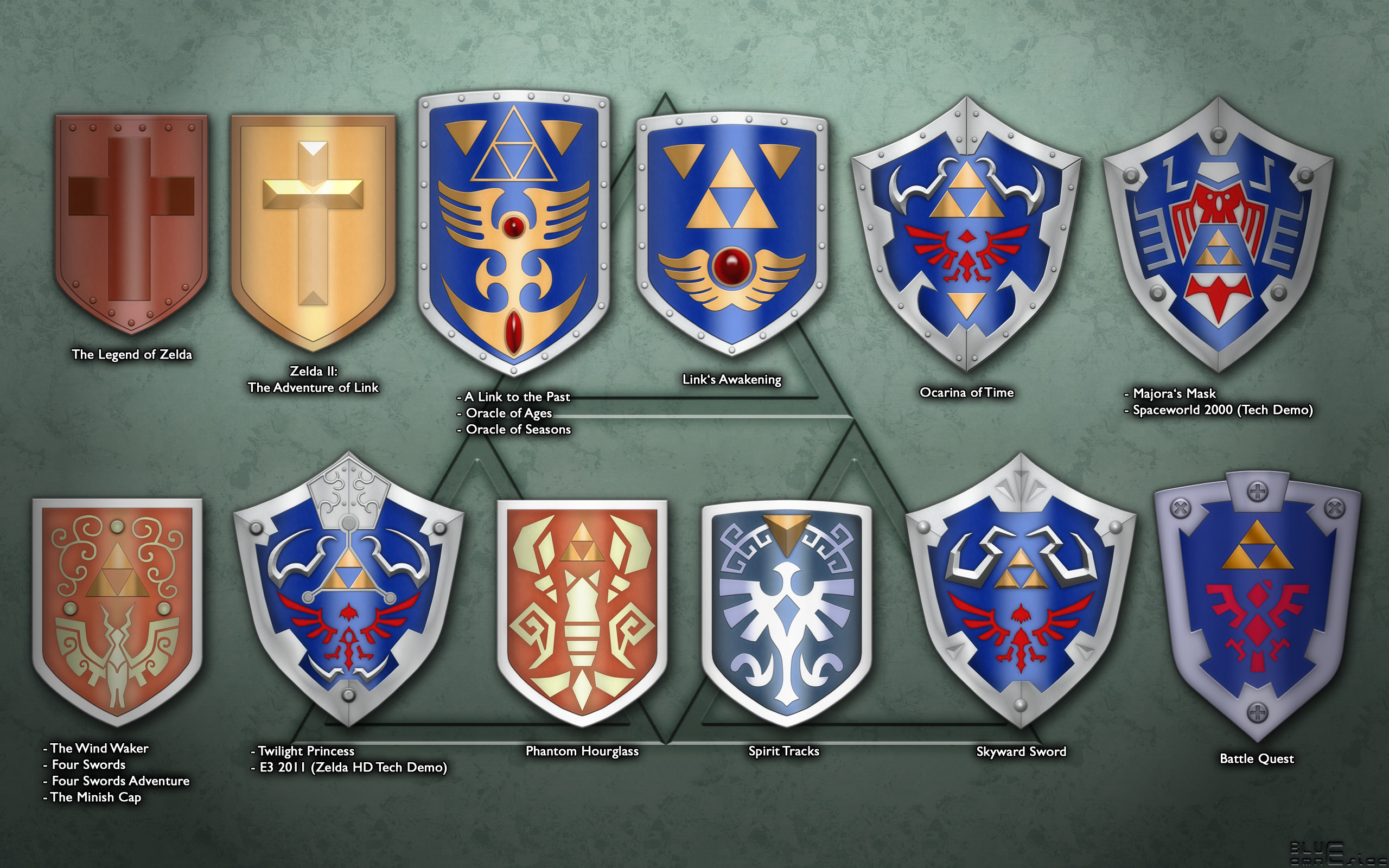 The Legend Of Zelda, Shields, Video Games Wallpaper