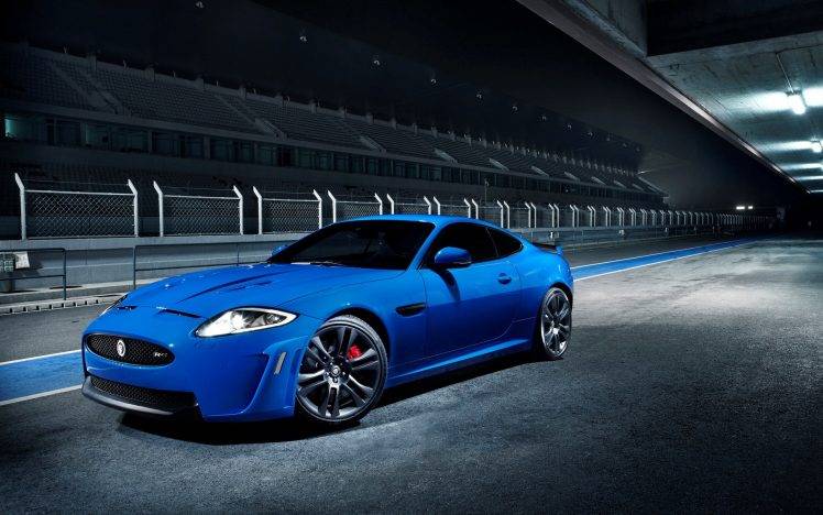 Jaguar, Jaguar XKR S, Jaguar XKR, Blue Cars, Car HD Wallpaper Desktop Background