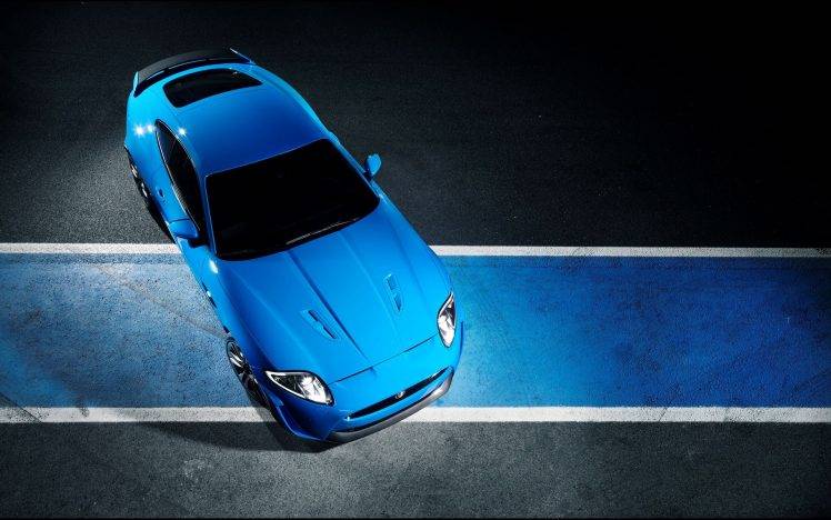 Jaguar, Jaguar XKR S, Jaguar XKR, Blue Cars HD Wallpaper Desktop Background